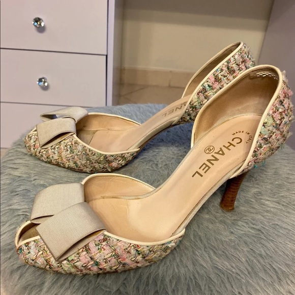 COPY - Chanel Pastel Tweed D'Orsay - Picture 6 of 7